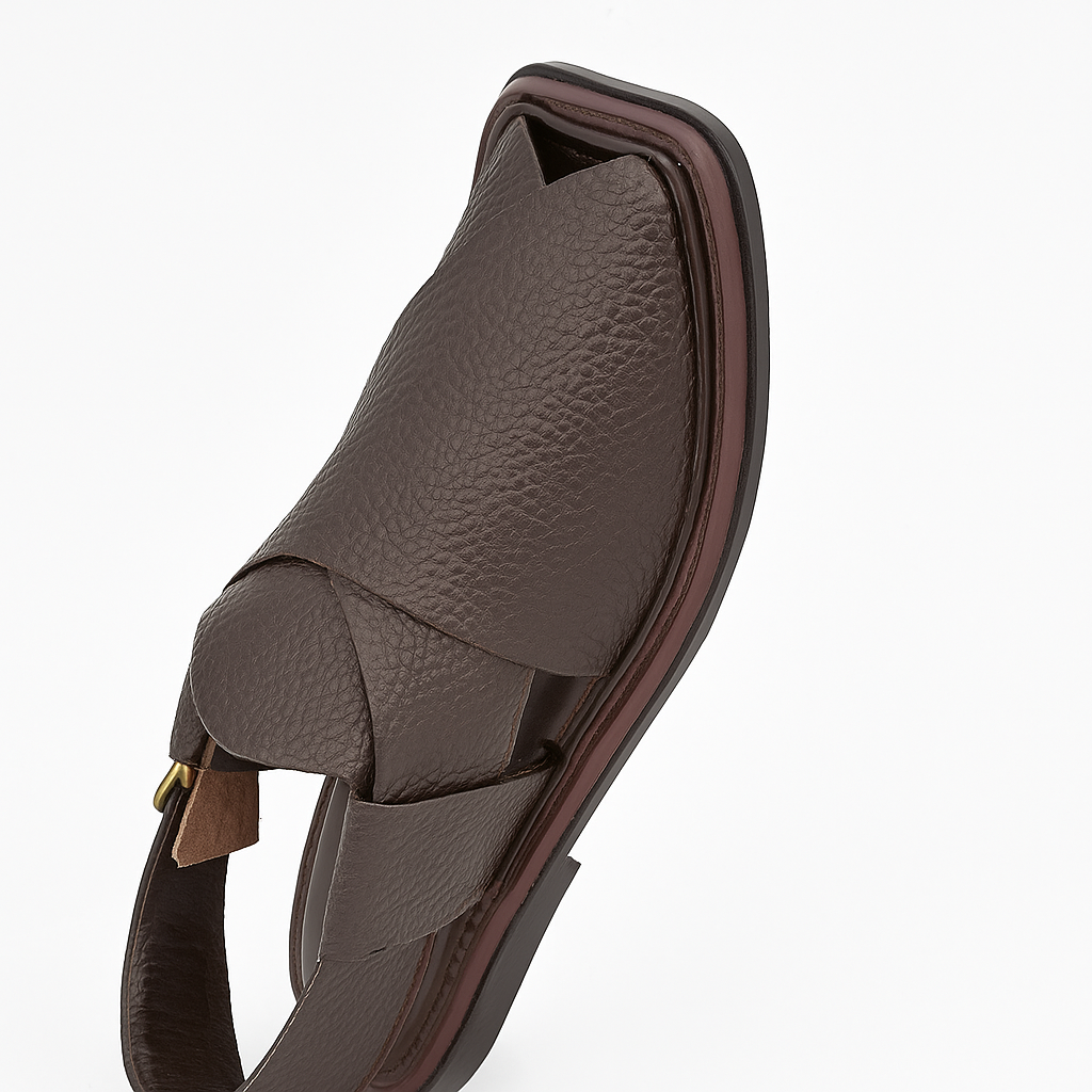 Smart Zalmy Brown Peshaweri Chappals