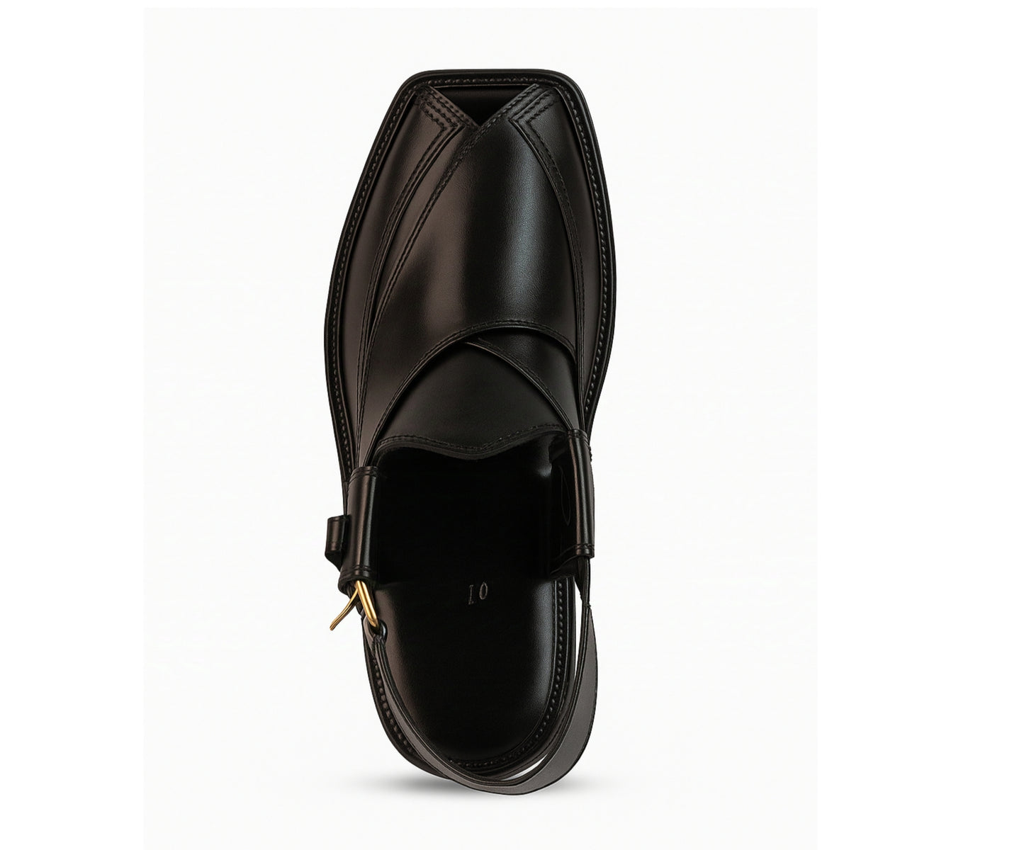 Black Color Peshaweri Chappals (Old Charsadwal)