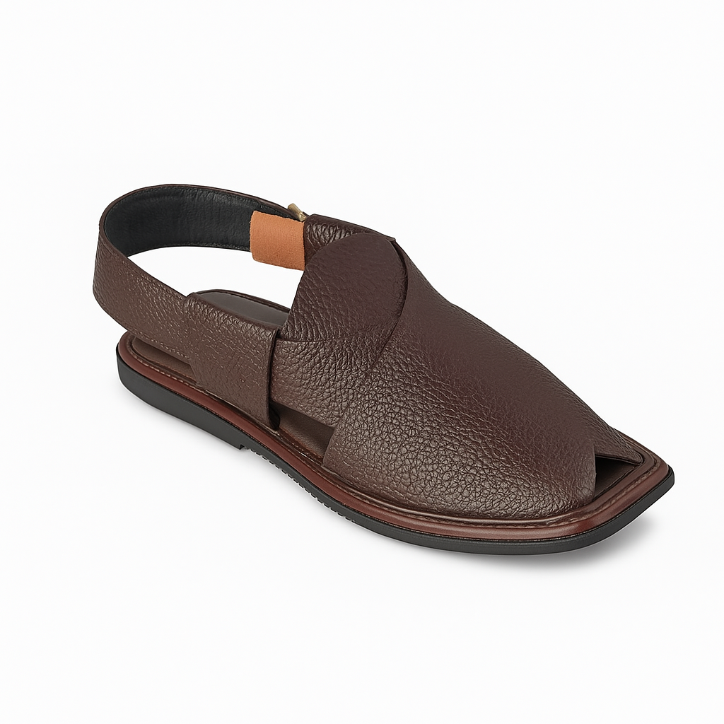 Smart Zalmy Brown Peshaweri Chappals