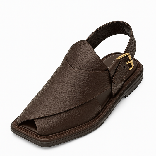 Smart Zalmy Brown Peshaweri Chappals