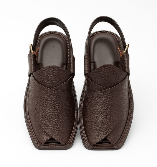 Smart Zalmy Brown Peshaweri Chappals